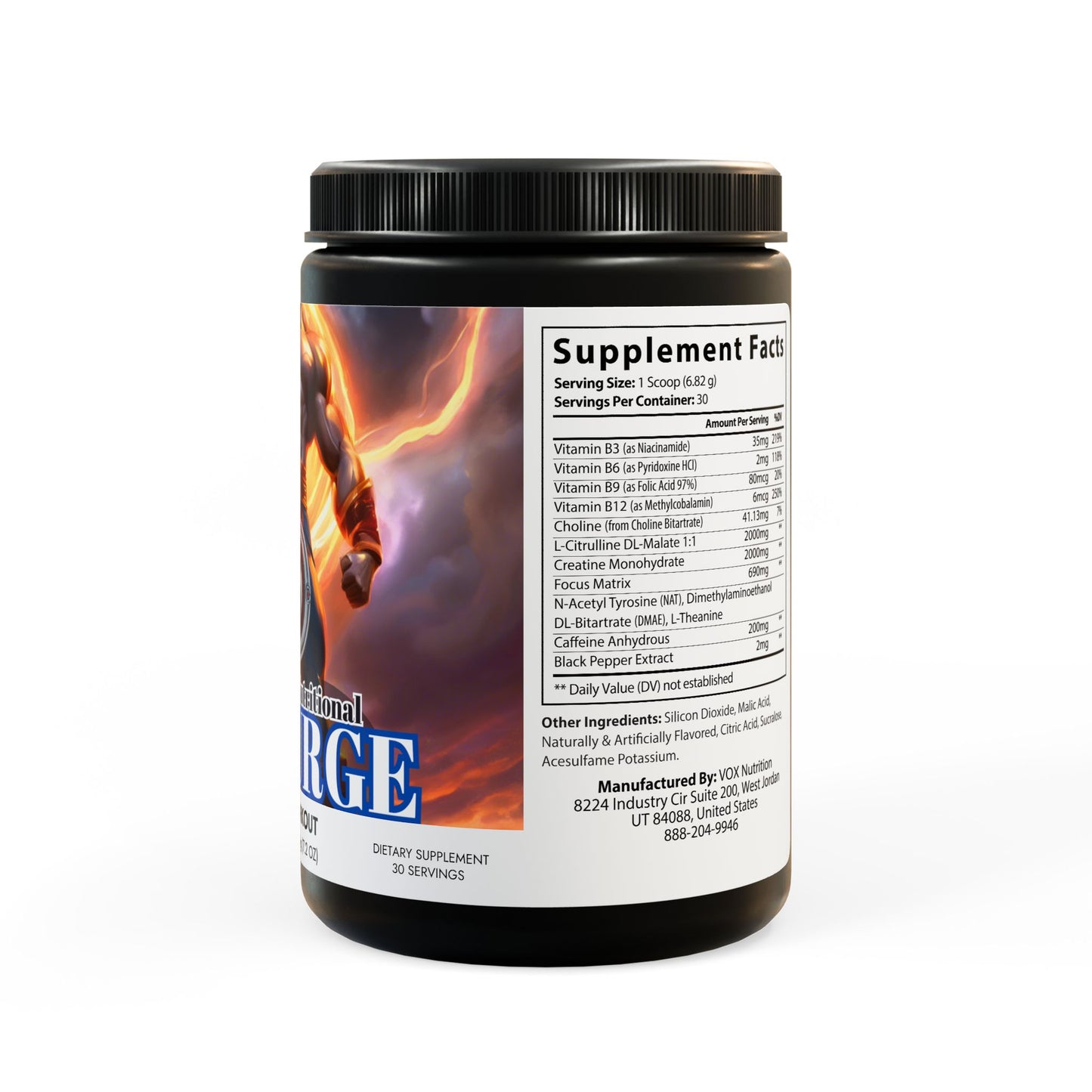 KI SURGE Pre-Workout Supplement, Fruit Punch (204g, 7.1oz)