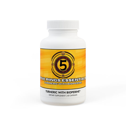 Five Rings Essentials - Turmeric with BioPerine® Supplement (60 Capsules)