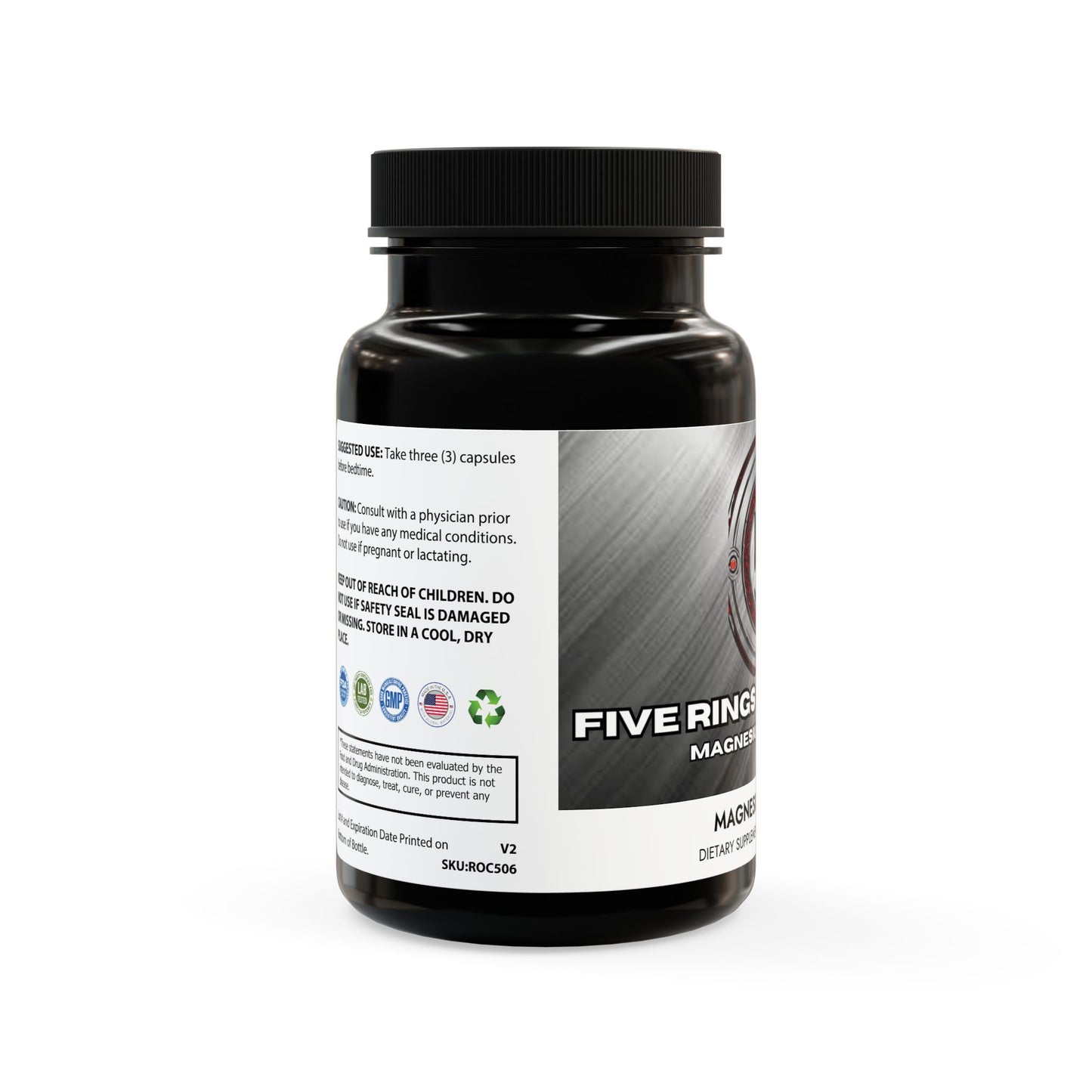 Five Rings Essentials - Magnesium Zinc Supplement (90 Capsules)